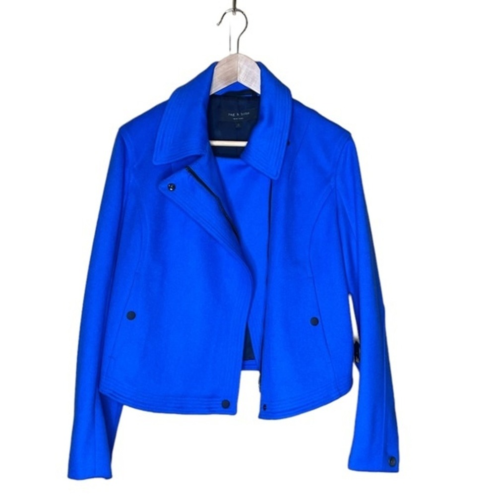 NWT Rag & Bone Grosvenor Jacket Royal Blue 4